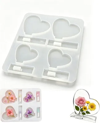 Immagine prodotto di Stampo in silicone a forma di cuore, flessibile e riutilizzabile, per decorazioni