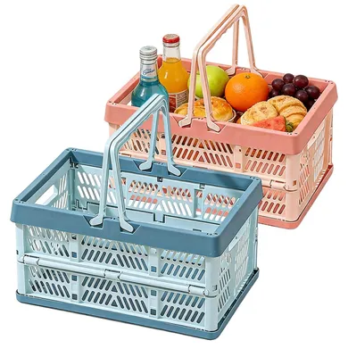 Immagine prodotto di Solidchoice - Set di 2 scatole pieghevoli con maniglie e design pieghevole