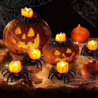 Zdjęcie produktu dla 6 sztuk lampek na halloween dekoracja LED na