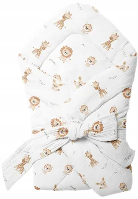 Produktbild von Baby-Einschlagdecke / Pucktuch Aus Musselin (Crinkle-Musselin) 75 × 75 Cm