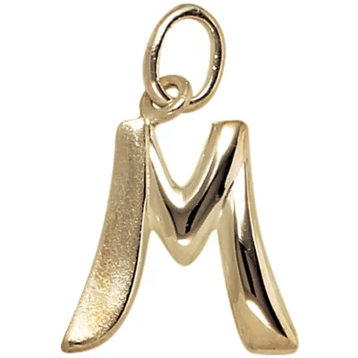 Produktbild von Anhänger Buchstabe M 375 Gold Gelbgold 14,8x12,8mm Halsschmuck Buchstabenanhänger