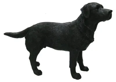 Produktbild von Deko-Statue - Labrador - schwarz - 14 cm - Polystone - Hunde