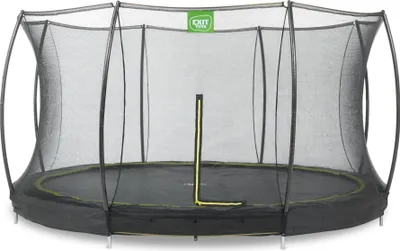 Produktbild von EXIT Silhouette Bodentrampolin ø366cm mit Sicherheitsnetz - schwarz