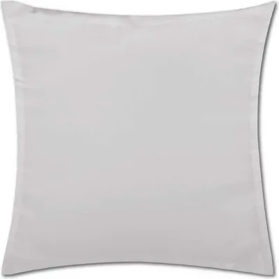 Produktbild von Dekokissenhülle ohne Füllung Hellgrau 40x40 cm – Kissenhülle Ellen aus Polyester, mit Reißverschluss, waschbar, für Wohn- und Schlafzimmer