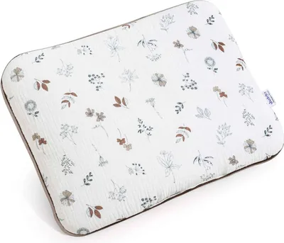 Produktbild von Simply Nature Musselin & Latte Velvet Baby-Flachkissen 30x40cm