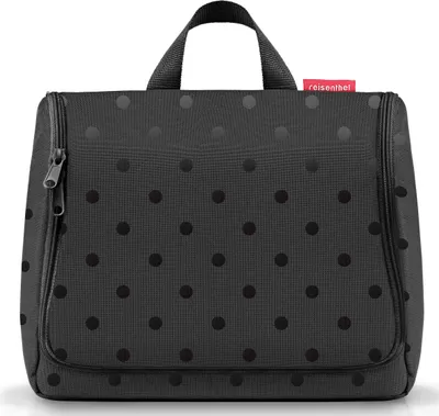 Produktbild von reisenthel toiletbag XL glossy dots black