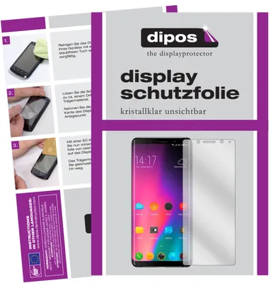 Produktbild von 2+2x Schutzfolie für Elephone U Pro klar Displayschutzfolie Folie Display Schutz