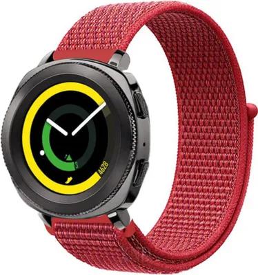 Produktbild von Strap-it Samsung Gear Sport Nylonarmband (Rot)