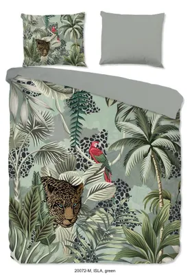 Produktbild von Pure Bettwäsche "Isla" - Grün - (200x220 cm) - 100 % Polyester