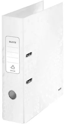 Produktbild von Leitz Ordner WOW 10050001 DIN A4 80mm Pappe perlweiß