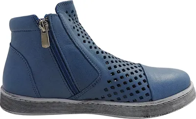 Imagen del producto de Andrea Conti. Botas y zapatos de mujer. Cierre con cremallera. Color azul. Para uso casual