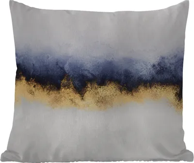 Produktbild von MuchoWow® Outdoor Kissen - Abstrakt - Gold - Luxus - 50x50 cm - Wetterfest - Lounge Kissen - Komfortabel - Kissen mit Bild