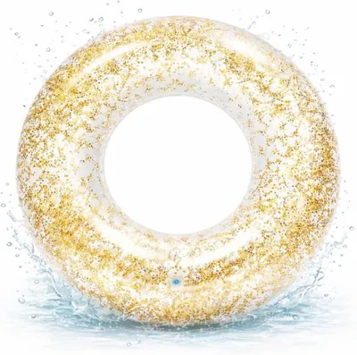 Produktbild von Donut Schwimmring aufblasbar Ø 120 cm – Schwimmreifen für Pool, See, Strand & Wasser (Donut Glitzer)