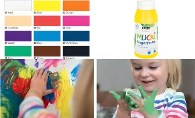 Immagine prodotto di KREUL Vernice per dita "MUCKI", marrone, 750 ml