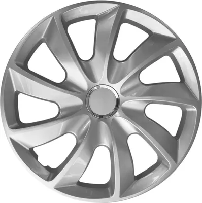 Produktbild von NRM Radkappen STIG, Silber 15" Zoll. (4 x Universal Radzierblenden/Radkappen)