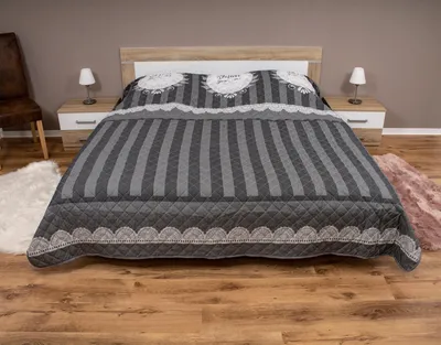 Produktbild von heimtexland ® Bettüberwurf Tagesdecke Steppdecke 220x240 Landhaus Deko Bettdecke Schlafzimmer Plaid Gesteppt Typ456 Forever