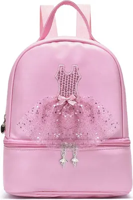 Produktbild von Niedlicher Rucksack mit Ballett-Tanz-Mädchen und Prinzessinnen-Schultasche für Kinder