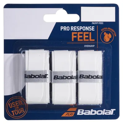Zdjęcie produktu dla Babolat Pro Response X3, Owijka, Badminton, Squash, Tenis, Biały, Monochromatyczny, Tajwan, 114 mm