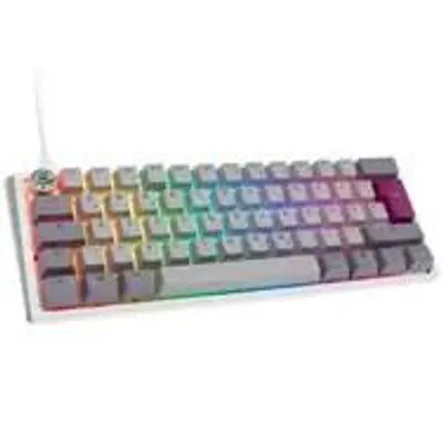 Zdjęcie produktu dla Ducky One 3 Klawiatura Gamingowa Mini US Mist Grey MX Silent Red