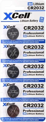 Zdjęcie produktu dla XCell 145538, Jednorazowa bateria, CR2032, Lit, 3 V, 5 szt., 220 mAh