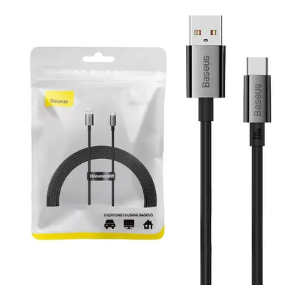 Obrázek produktu pro Baseus USB-A až USB-C Kabel pro rychlé nabíjení, 100W, 2m - černý