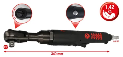 Obrázok produktu pre KS TOOLS 3/8" MONSTER Hochleistungs-Druckluft-Umschaltratsche 515.3825