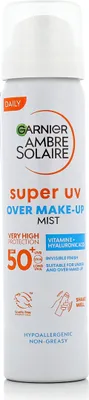 Produktbild von Garnier Ambre Solaire Super UV Over Make-up Mist SPF 50+ 75 ml