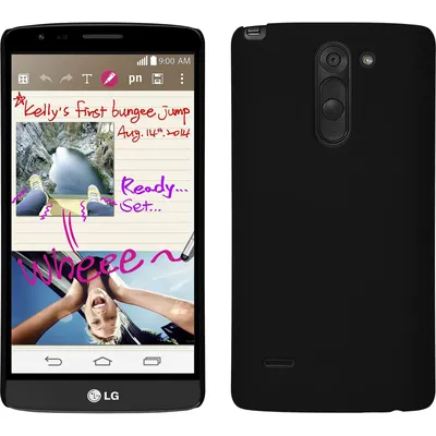 Produktbild von PhoneNatic Case kompatibel mit LG G3 Stylus - Hülle schwarz gummiert Hard-case + 2 Schutzfolien