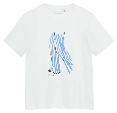 Produktbild von Comma (316) T-Shirt, WHITE 01E5 01E5 38
