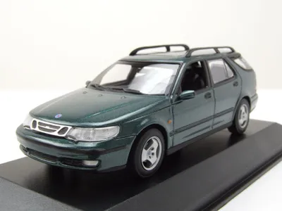 Produktbild von Maxichamps 940170811 Saab 9-5 Break Kombi 1999 dunkelgrün metallic 1:43