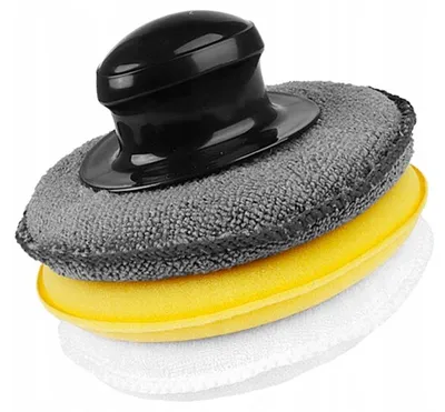 Produktbild von DBautomotive Applikatorschwamm-Set 3-teilig 12,5 cm mit Griff