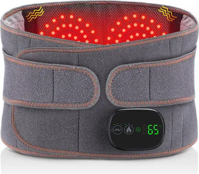Produktbild von Multifunktionaler Massagegürtel mit Rotlicht – 5000mAh, 1440min Massage-Laufzeit, Touchscreen-Steuerung & Überhitzungsschutz