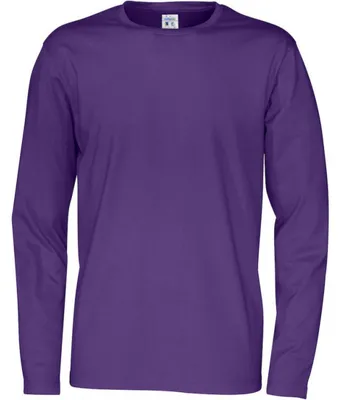 Produktbild von Cottover - T-Shirt für Herren/Damen Uni, Langärmlig ET721 (L) (Violett)