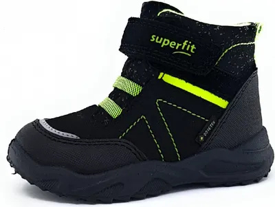 Produktbild von Superfit  Kinderschuhe Burschen Stiefel Klett Winterstiefel Schwarz Freizeit, Schuhgröße:22 EU