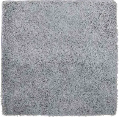 Produktbild von Teppich Shaggy Hochflor NAVARRA Silbergrau 240x240 cm Polyester