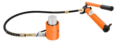 Immagine prodotto di Pompa idraulica manuale - BSC 20 - Capacità 20 t - 70 MPa - Con tubo flessibile - Per sollevamento, piegatura, punzonatura, taglio - Arancione