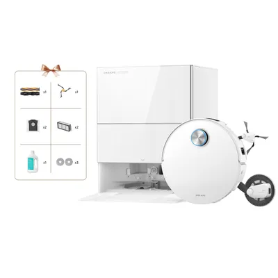 Produktbild von DREAME X60 Pro Ultra Complete Saug- und Wischroboter mit Wischfunktion,42KPa,DuoBrush 2.0,KI Omni 3.0,10cm Anhebung,100°C Wischmopp,100% Entwirrung