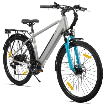 Produktbild von Hiland 26 Zoll-E-Mountainbike, 250W, 7 Gänge, mechanische Scheibenbremse, mit 10,4-Ah-Akku im Rahmen, Schutzblechen und Gepäckträger für Erwachsene
