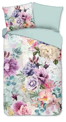 Produktbild von Descanso Bettwäsche "Anamin" - Multi - (140x220 cm) - 100% Bio Baumwolle