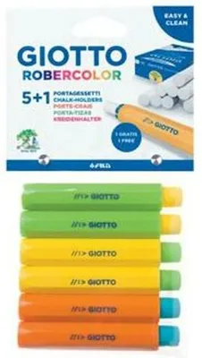 Produktbild von Kreidenhalter Giotto Bunt 6 Stück 6 Stücke