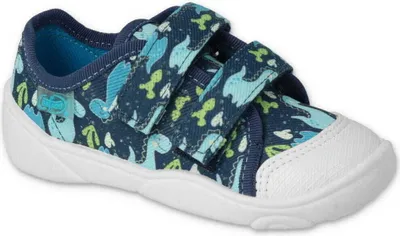 Produktbild von Jungen Canvas-Sneakers Befado 907P157 DINO Blau, Klettverschluss
