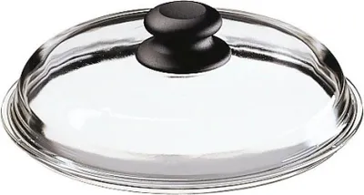 Image de Couvercle en verre (bouton en plastique) 24cm Ø