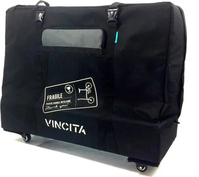 Produktbild von Vincita B132td 20´´ Folding 4 Wheels Fahrrad Reisetasche Schwarz  Schwarz One Size