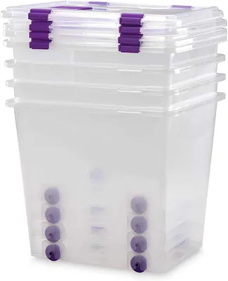 Imagen del producto de Cajas de Almacenaje 52 L Pack 5 COM-FORT HOUSE