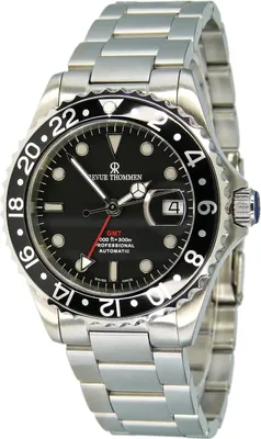 Produktbild von Revue Thommen Armbanduhr Revue Thommen Armbanduhr Automatik Werk Selitta GMT, Gehäuse Ø 42 mm ,  Edelstahl, Lünette schwarz , Saphire Crystal, Datum