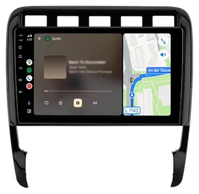 Obrázok produktu pre Autorádio pre Porsche Cayenne 1 9PA 2002–2010 CarPlay, Android Auto, multimediálne autorádio, Android, GPS navigácia, Wi-Fi, Bluetooth, DAB+RDS, SWC, 9 palcov, 2+64 GB