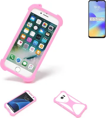 Produktbild von K-S-Trade Handy Hülle kompatibel mit Meizu M10 Schutz Hülle Bumper Silikon Schutz Hülle Cover Case Silikoncase Silikonbumper TPU Softcase