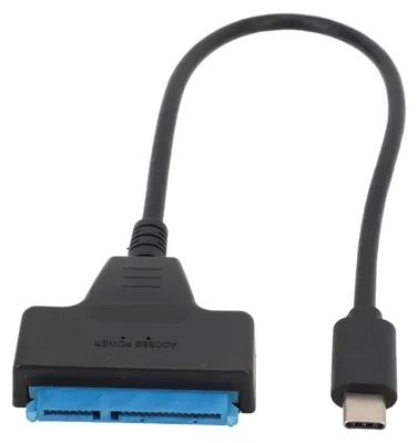 Immagine prodotto di Cavo adattatore SATA a USB 3.1 di tipo C, supporta dischi rigidi convertitori UASP da 6 Gbit/s per HDD/SSD da 2,5 pollici