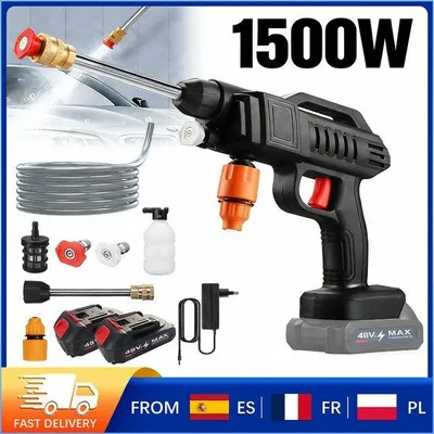 Immagine prodotto di Idropulitrici elettriche - 1500 W - Autoaspiranti - Batteria da 48 V - Tubo flessibile da 5 m