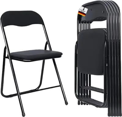 Produktbild von Albatros Klappstuhl Manitu Klappstühle Starker Metallrahmen Faltbarer Stuhl Besucher Konferenz Gast Stuhl